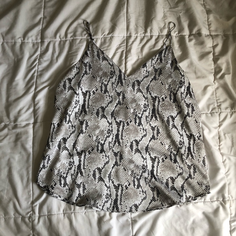 express snake print tank